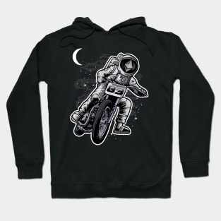 Astronaut Motorbike Ethereum Crypto ETH Coin To The Moon Crypto Token Cryptocurrency Wallet Birthday Gift For Men Women Kids Hoodie